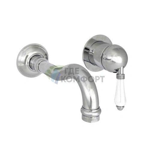 Смеситель для умывальника Nicolazzi P.m. Blanc однорычажный встраиваемый (3478CR76) - фото 1