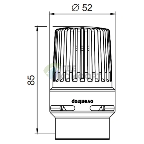 Термостат Oventrop Uni LHB белый 1011410 - фото 4