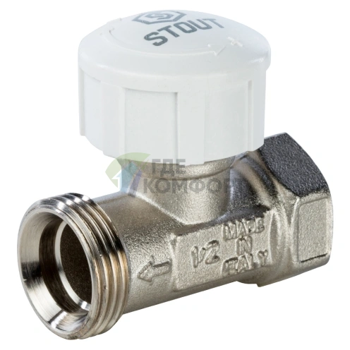 Клапан термостатический STOUT прямой 1/2 SVT 0001 000015 - фото 2