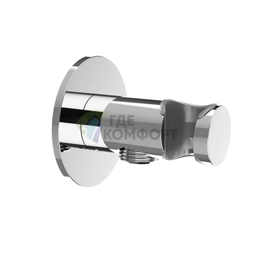 Душевое подключение Almar ROUND с держателем и круглым отражателем, хром (E095037.CR) - фото 1