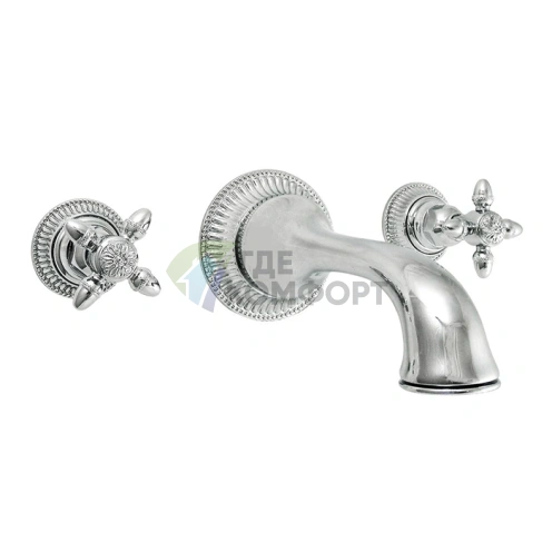 Настенный смеситель для раковины Nicolazzi Impero на 3 отверстия, излив 180 мм, хром (1277CR36) - фото 1