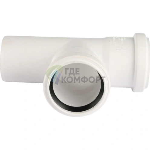 Тройник канализационный Raupiano Plus 50/50х87° REHAU (РЕХАУ - 11212541001) - фото 2