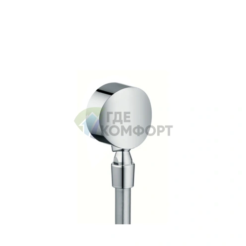 Шланговое соединение HG Fixfit S с обратным клапаном и шарниром G1/2 хром (27506000) - фото 1