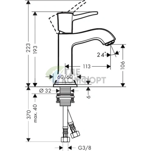 Смеситель для раковины Hansgrohe Metropol Classic 31301000 - фото 2