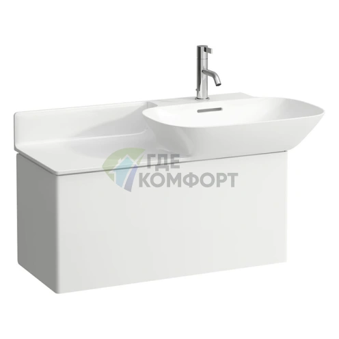 Тумба под раковину LAUFEN INO 8.1330 с выдвижным ящиком, 770x350x355 мм, белая матовая (4.2540.1.030.170.1) - фото 1