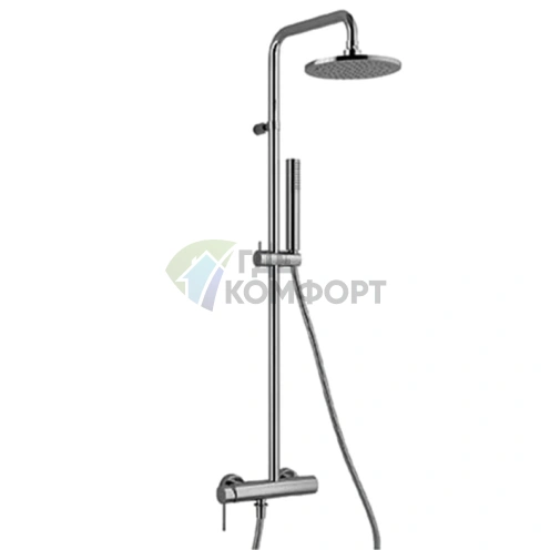 Душевая система Fantini NOSTRO с верхним душем 20 см и ручным душем в цвете хром (86 02 8130) - фото 1