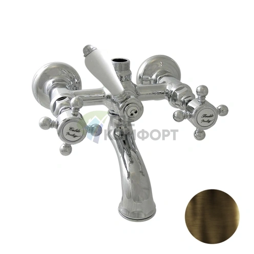 Смеситель для ванны Nicolazzi Half Dome с переключателем душ/ванна и верхним выводом (1400DB70) - фото 1