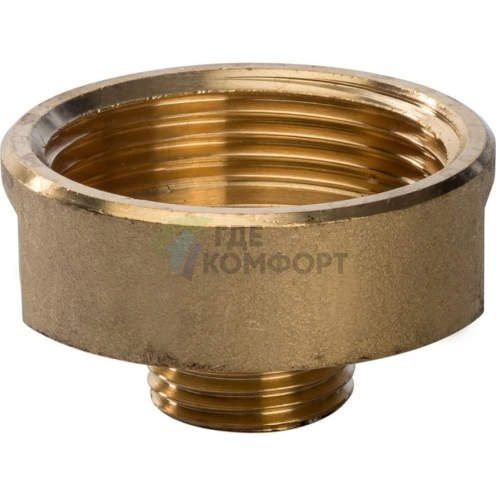 Переходник STOUT ВН 1 x 3/4 внутренняя/наружная резьба латунный - фото 7
