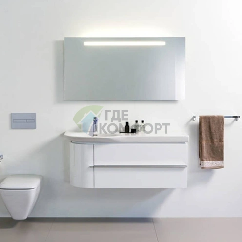 База под раковину Laufen Palace с 2 ящиками и дверцей, белый глянец (4.0162.2.075.464.1) - фото 1