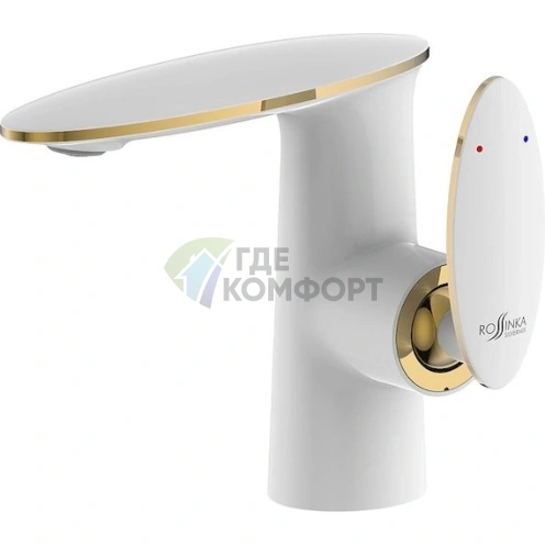 Смеситель Rossinka RS30-11W для раковины с надежным донным клапаном - фото 1
