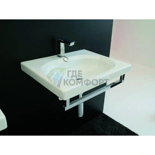 Раковина Artceram Blend подвесная-накладная-встроенная с 1 отв под смесительитель 71х45см цвет белый - фото 1