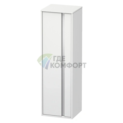 Высокий шкаф Duravit Ketho 400×360×1320 мм, белый матовый — 1 дверца, 3 полки (KT1257L1818) - фото 1
