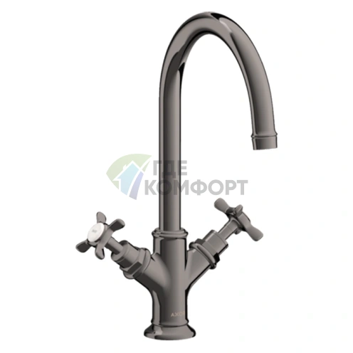 Смеситель для раковины AX Montreux в полированном черном хроме (16502330) - фото 1