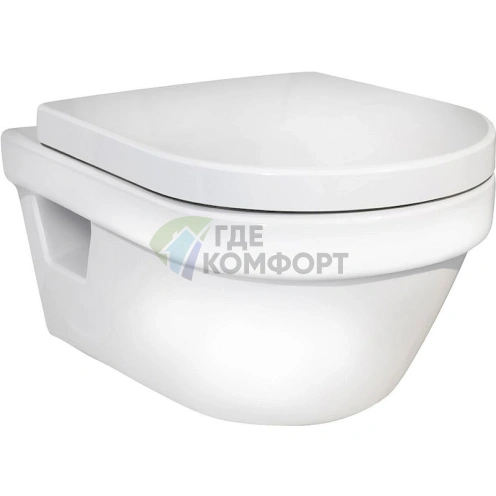 Подвесной унитаз Gustavsberg Hygienic Flush безободковый WWC 5G84HR01 - фото 1