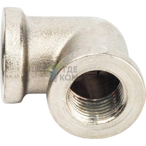 Угольник Stout внутренняя/внутренняя резьба латунный ВВ 1/4 никелированный - фото 5