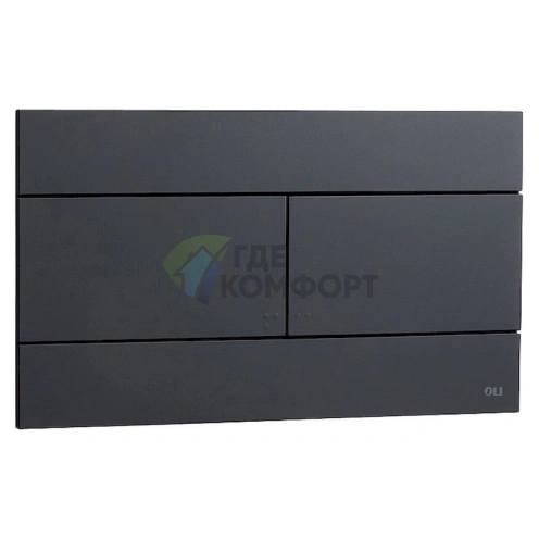 Кнопка смыва OLI Slim 659055: элегантная черная модель - фото 1