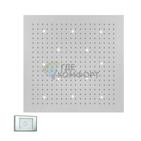 Верхний душ BOSSINI DREAM-XL CUBE 1000x1000 мм с LED-подсветкой, хром (WI0383.030) - фото 1