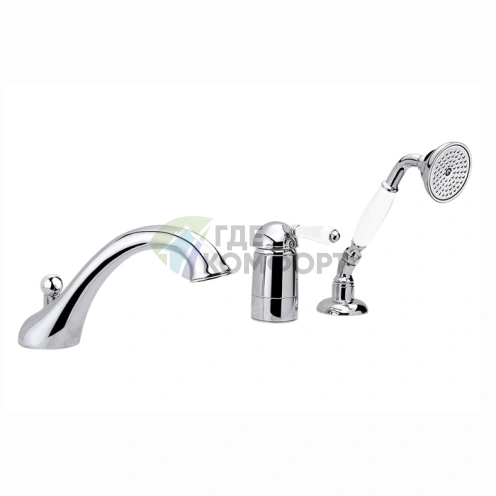 Смеситель для ванны Nicolazzi P.m. Blanc с ручным душем, хром (3414CR76) - фото 1
