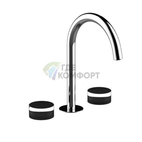 Смеситель для раковины Fantini Nice с нажимным механизмом, хром (65 02 S104SW) - фото 1