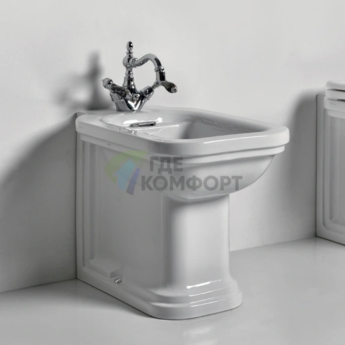 Крепление вертикальное KERASAN для напольных унитазов и биде, хром (760390) - фото 1