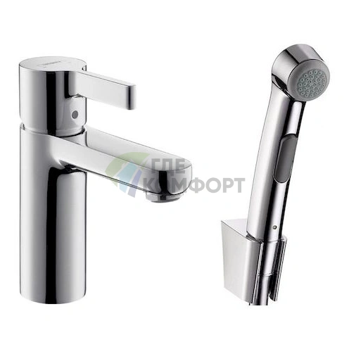 Смеситель Hansgrohe Metris S для раковины с гигиеническим душем - фото 1