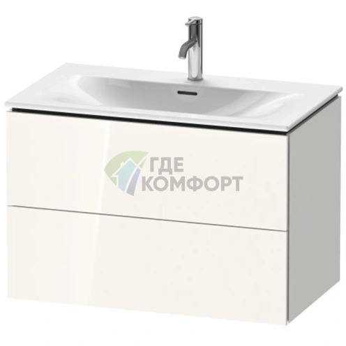 Подвесная тумба Duravit L-Cube 234483 с двумя ящиками, 550x820x481 мм, цвет White High Gloss (LC630702222) - фото 1