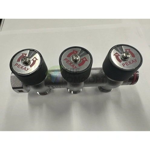 Коллектор REHAU (РЕХАУ - 11316453001)регулирующий, распределительный G3/4 с 3 отводами G 3/4 - фото 4