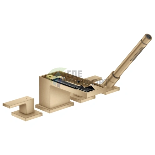 Смеситель для ванны AX MyEdition в шлифованной бронзе без панели (47432140) - фото 1
