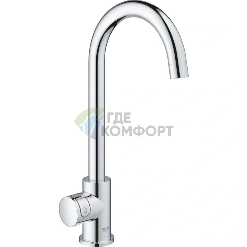 Кухонный смеситель Grohe Red II Mono 30080001 с проточным водонагревателем - фото 5