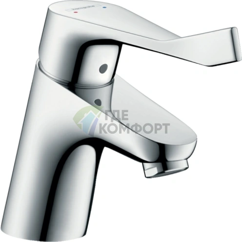 Смеситель для раковины Hansgrohe Focus Care с донным клапаном и длинной ручкой (31910000) - фото 1