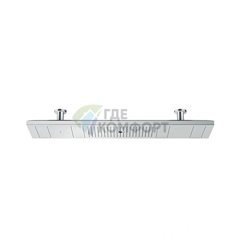Верхний душ AX ShowerHeaven 1200x300 мм с 4 форсунками для потолочного монтажа в хроме (10637000) - фото 1