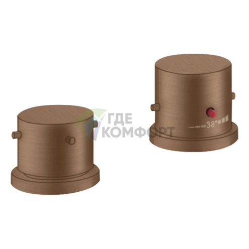 Термостат для ванны AX Starck: Шлифованное красное золото (10480310) - фото 1