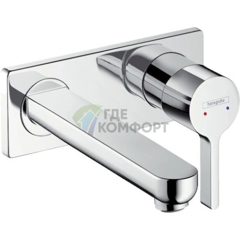 Стильный смеситель Hansgrohe Metris для раковины - фото 1