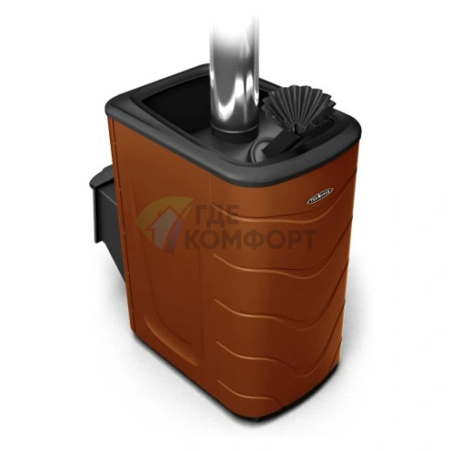 Печь Термофор Гейзер 2014 Inox ДА ЗК терракота - фото 1