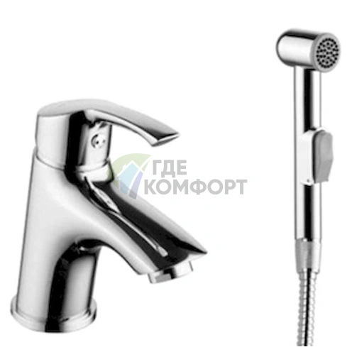 Смеситель для раковины Lemark Plus Strike LM1116C с гигиеническим душем - фото 1