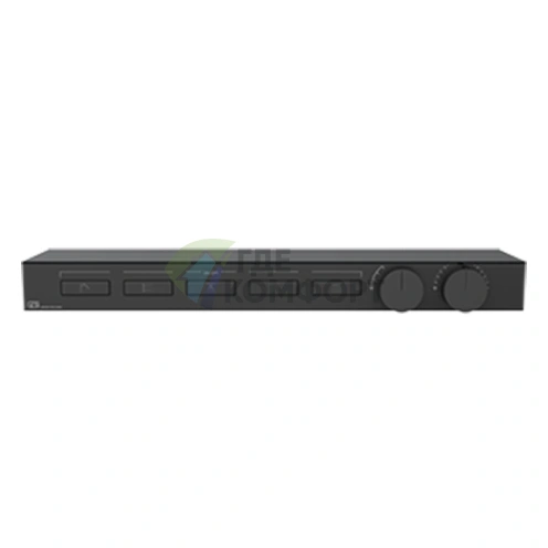 Термостат для душа Gessi Hi-Fi Black Metal Brushed PVD с полкой из матового стекла и подключением до 5 источников (63028#707) - фото 1