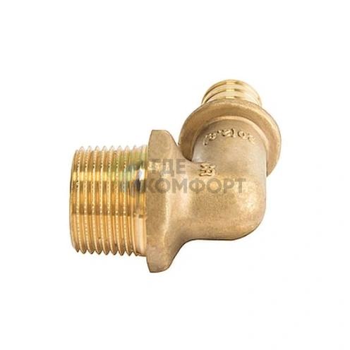 Stout Угольник-переходник с наружной резьбой 20xR 1/2 для труб из сшитого полиэтилена аксиальный - фото 8