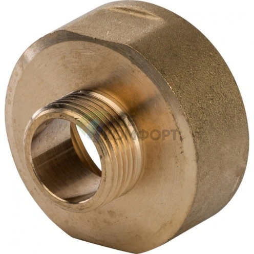 Переходник STOUT ВН 1 1/2 x 1/2 внутренняя/наружная резьба латунный - фото 5