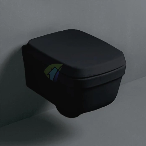 Подвесной унитаз SIMAS Evolution 52x37 см черный без комплекта крепления (EVO18nero) - фото 1
