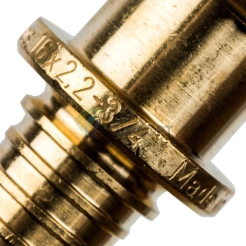 Переходник для труб из сшитого полиэтилена STOUT с накидной гайкой НГ 16 x G 3/4 аксиальный - фото 13