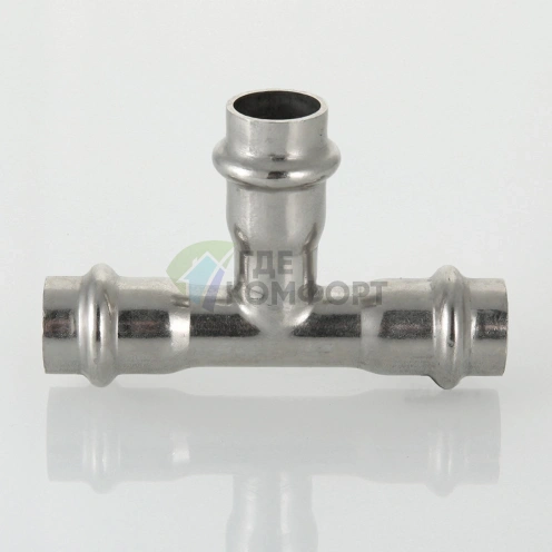 Пресс-тройник 35 х 28 х 35 мм из нержавеющей стали VTi.931.I.352835 VALTEC (ВАЛТЕК) - фото 5