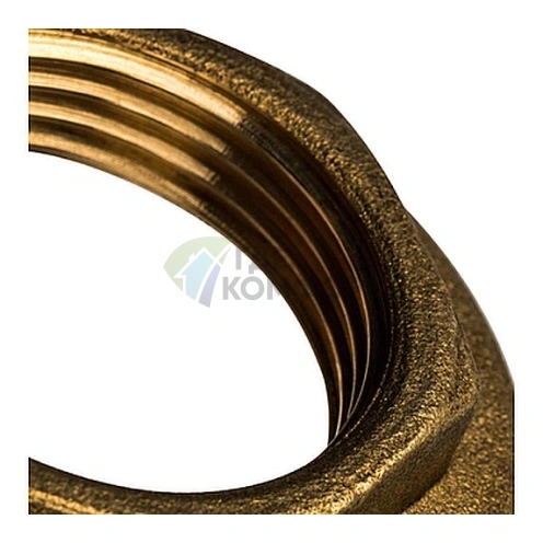 Контргайка STOUT с упором 3/4 латунная - фото 3