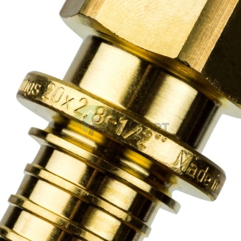 Переходник для труб из сшитого полиэтилена STOUT с внутренней резьбой ВР 20 x G 1/2 аксиальный - фото 13