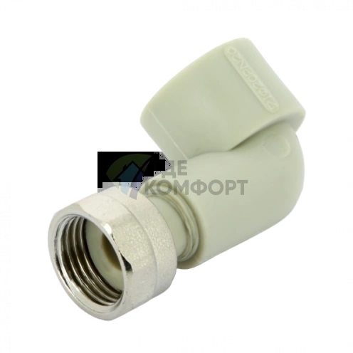 Угольник PPR с накидной гайкой 20x1/2 FV-Plast - фото 3
