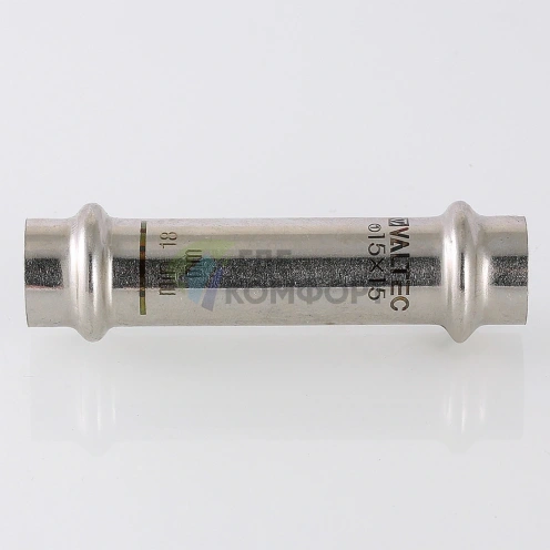 Пресс-муфта надвижная 18 мм х 18 из нержавеющей стали VTi.904.I.001818 VALTEC (ВАЛТЕК) - фото 9