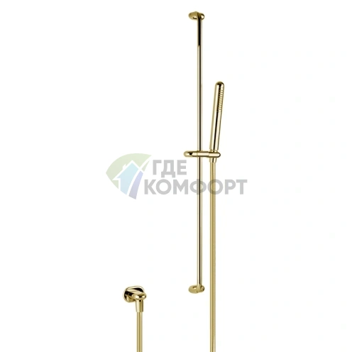 Душевая штанга Gessi Goccia с ручным душем и настенным выводом в цвете Gold (33642#080) - фото 1