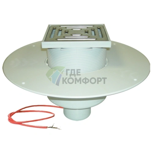 Кровельная воронка HL62.1BP с электрообогревом и трапом - фото 1