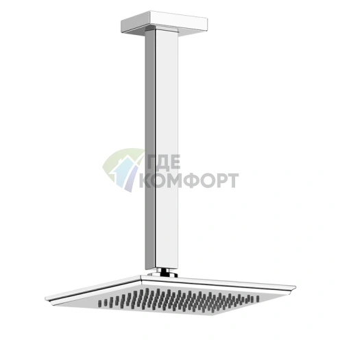 Потолочный душ Gessi Eleganza: регулируемая высота 115-1865 мм, хром (46150#031) - фото 1