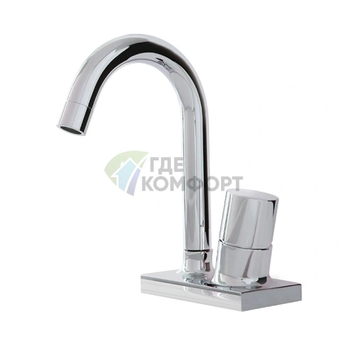 Смеситель для раковины FIMA Carlo Frattini с донным клапаном click-clack, хром (F3851CR) - фото 1