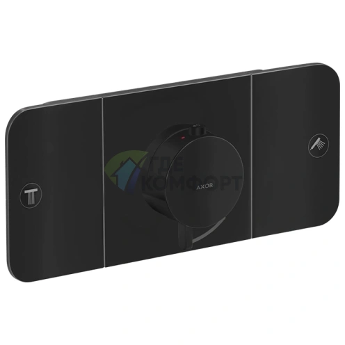 Термостат AX One для 2 контуров, матовый черный (45712670) - фото 1